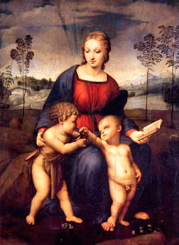 Рафаэль Санти"Мадонна с щегленком", 1506