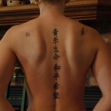 Искусство изображения иероглифов тату на шее » Про Китай