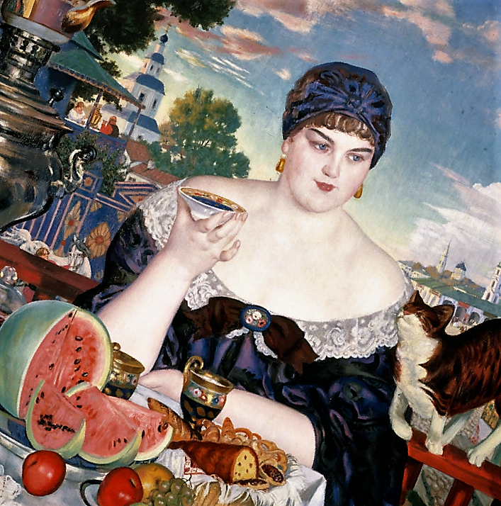 "Купчиха за чаем" 1918