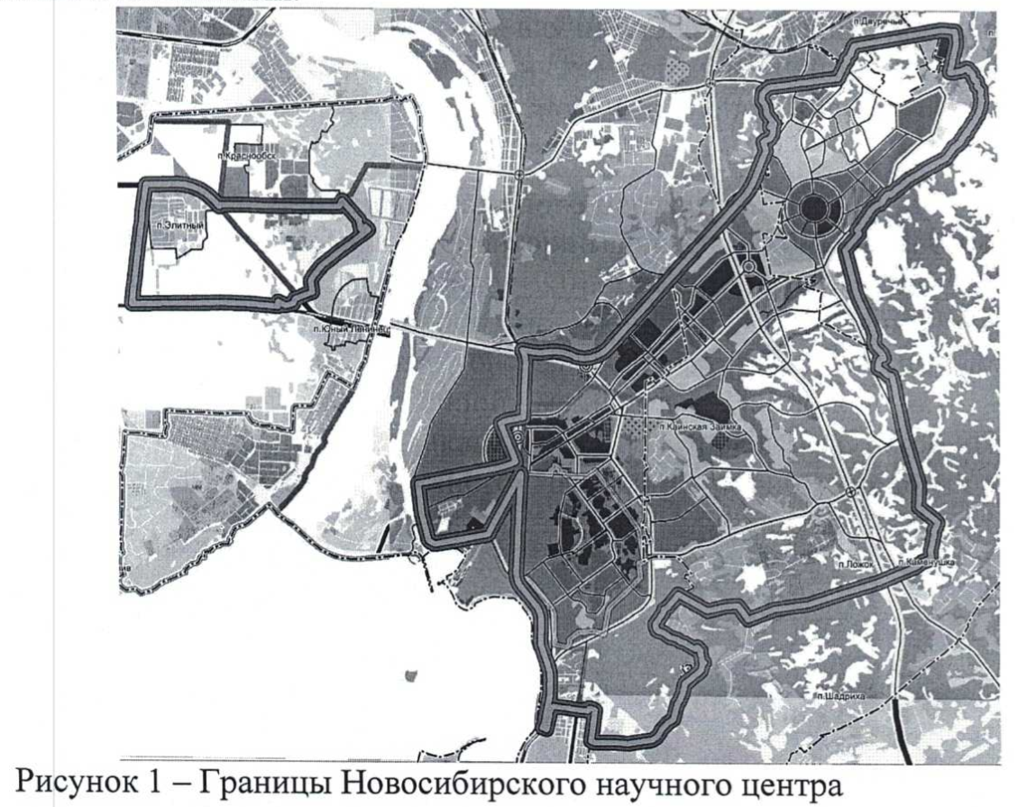 Схема академгородка в горках