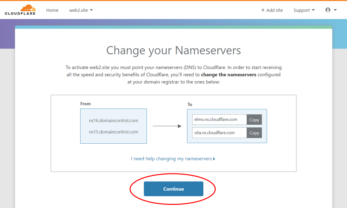 Nameservers. NXDOMAIN. DNS_Probe_started. Cloudflare.