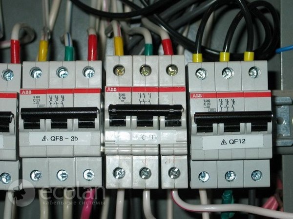 Цветная маркировка фаз