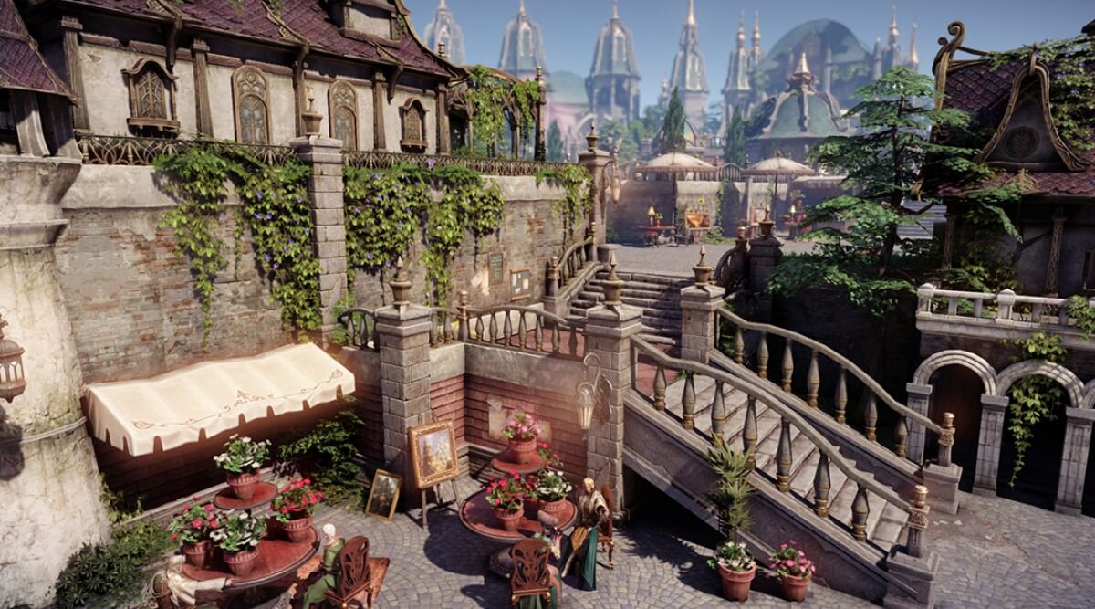 Причем игровой мир в Lost Ark играет всеми красками, здесь и классические европейские средневековые города, бескрайние моря которые Вы будете исследовать на своём судне, абсолютно фэнтезийные локации схожие с эльфийскими, а также суровые ледники! 