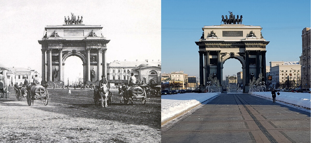 Москва 1814 года. Триумфальная арка 1812. Триумфальная арка Тверская застава. Московские триумфальные ворота (Триумфальная арка). Триумфальные ворота Бове в Москве 19 век.