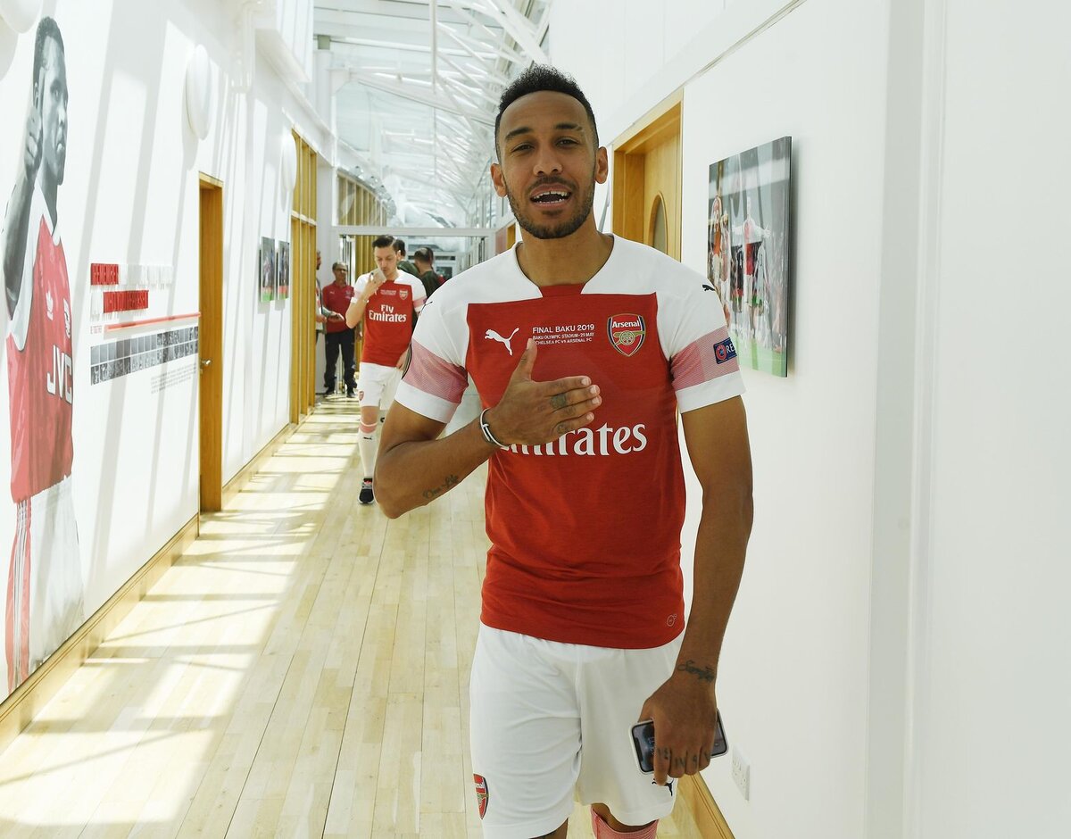 Pierre-Emerick Aubameyang at London Colney
