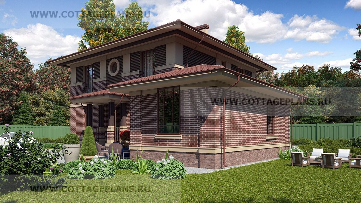 Фасады дома. Источник фото: https://www.cottageplans.ru