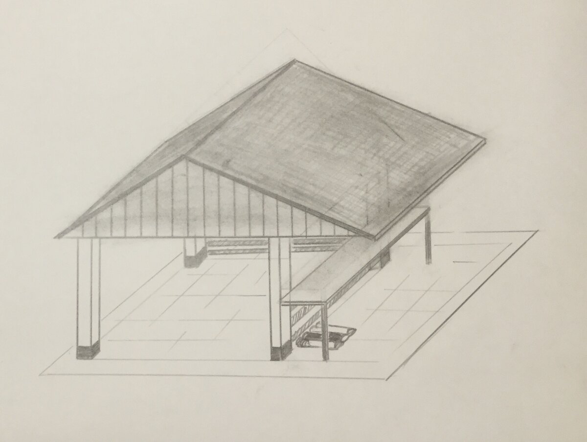 Эскиз будущей беседки