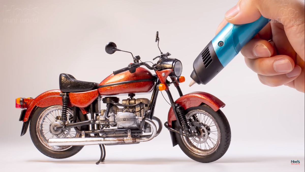 Сложно поверить, что этот мотоцикл напечатан 3D ручкой