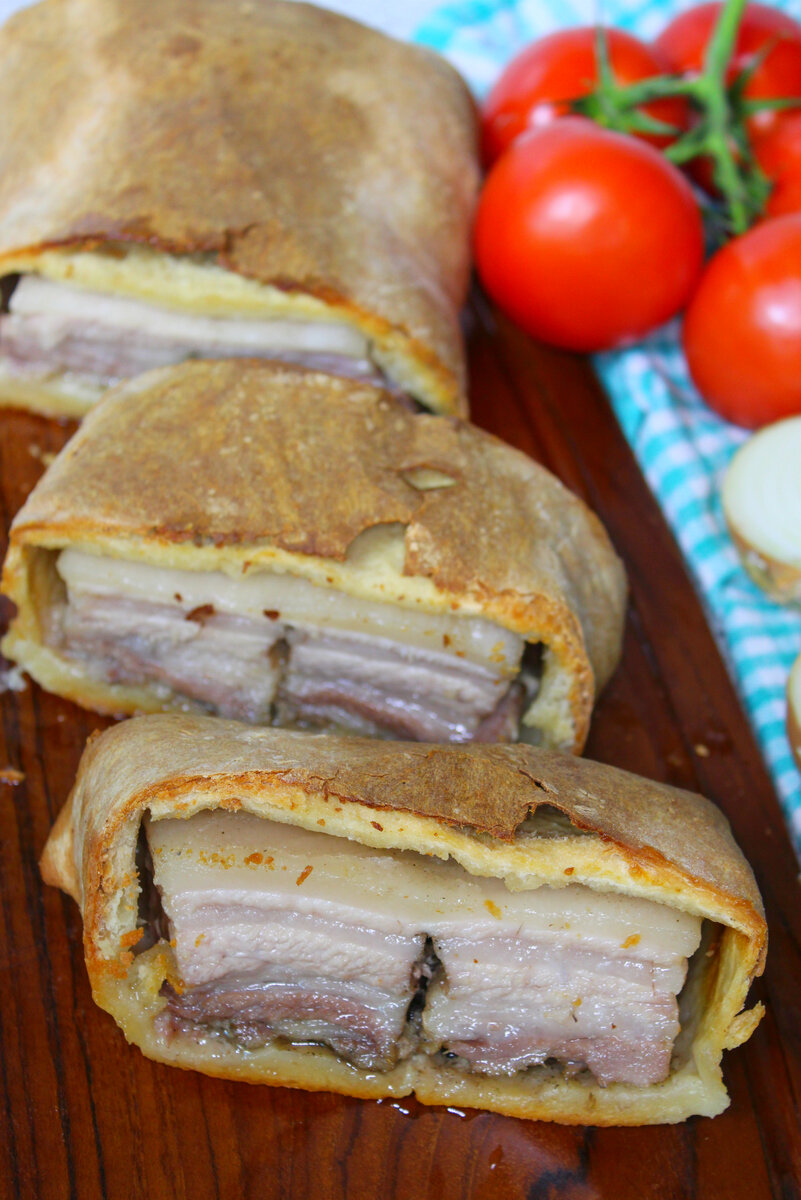 Приготовила шпик в тесте. Результат превзошел все мои ожидания.