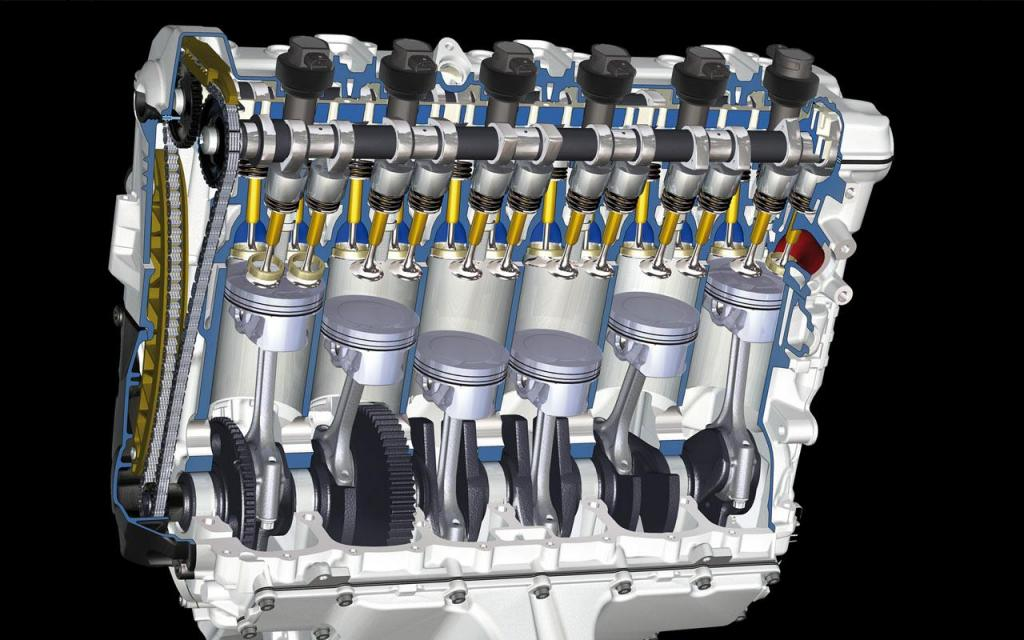   Рядный двигатель — конфигурация двигателя внутреннего сгорания с рядным расположением цилиндров, и поршнями, вращающими один общий коленчатый вал.