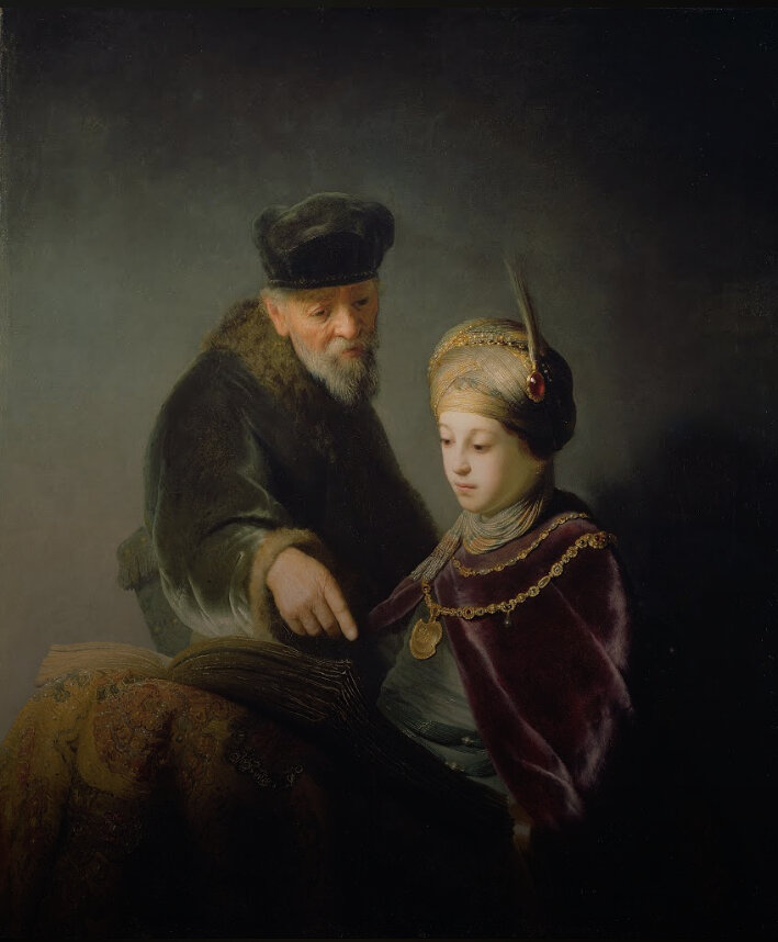 Молодой ученик и его наставник