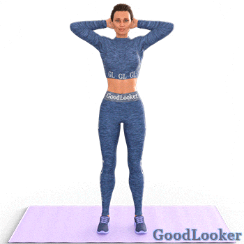 Гудлукер тренировки. Упражнения для талии стоя. Скручивания стоя для талии. Упражнение скручивание стоя для талии. Упражнения стоя для похудения живота.