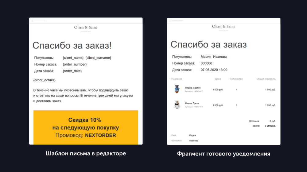  Мы доработали один из готовых шаблонов с тегом «Ecommerce»
