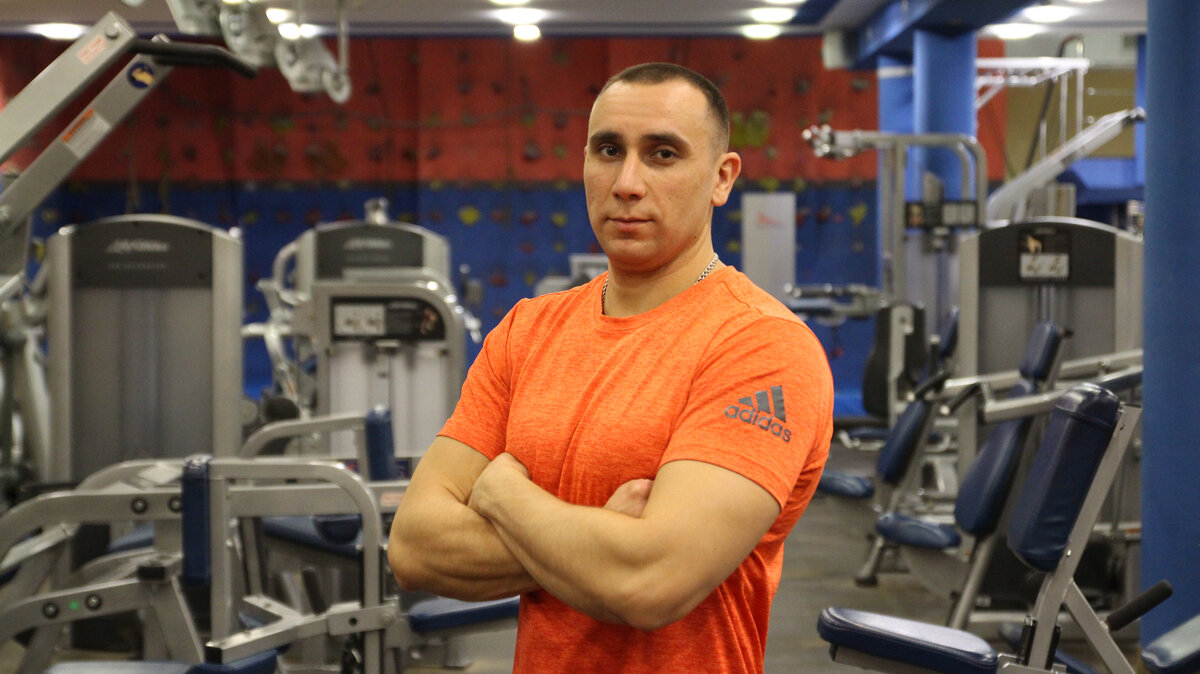 Юрий Орлов в фитнес - клубе "Vip - спорт"