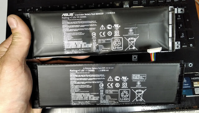 Сверху - старая, снизу - новая