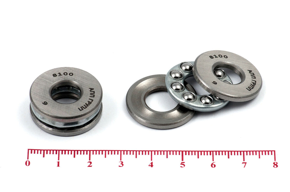  Подшипник 8100 (51100) (шт)  Источник фото Кирелис