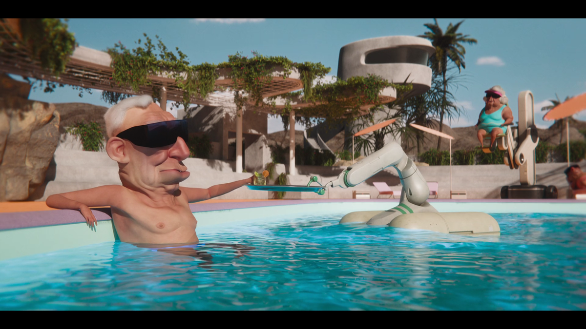 Роботы на службе у богатеньких старичков