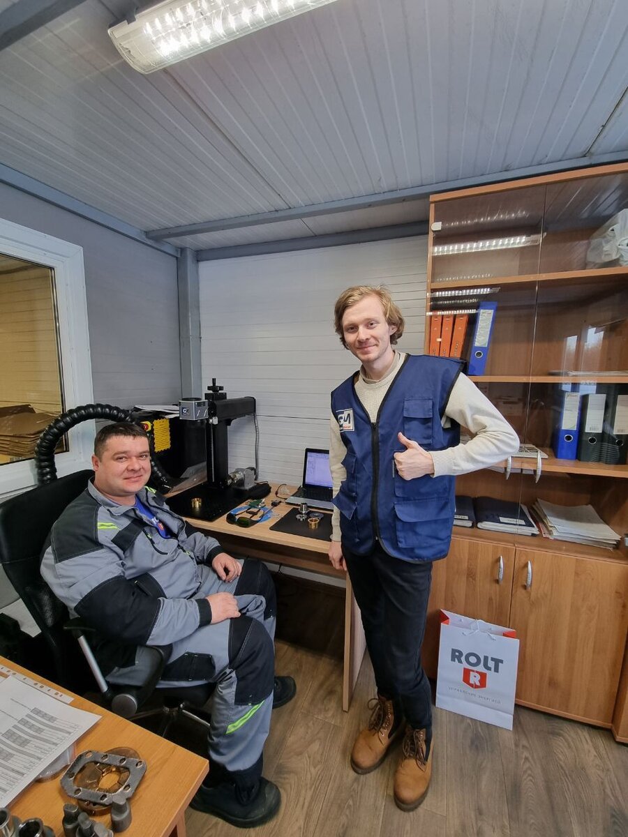 Лазерный гравер G-MARK у клиента