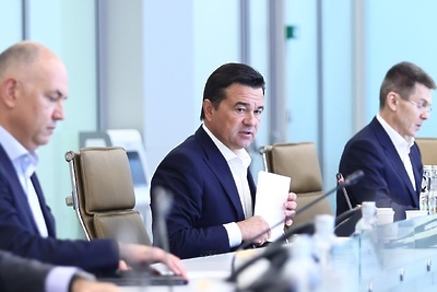    Совещание Губернатора Московской области Андрея Воробьева с руководящим составом правительства Московской области и главами городских округов © Антон Чернов, «Подмосковье Сегодня»