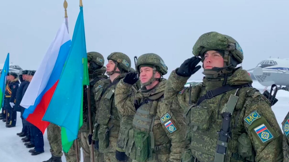 Российские миротворцы в Казахстане. Январь 2022 г. 