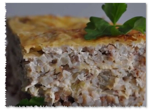Запеканка из гречки с грибами - пошаговый рецепт с фото