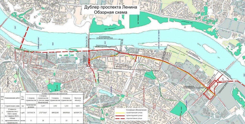 Проект дублера проспекта ленина