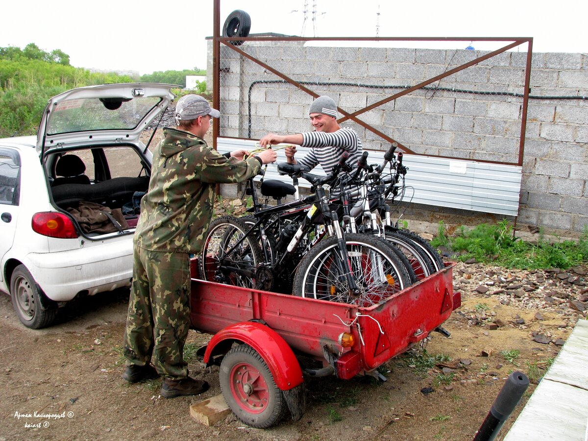 Погрузка велосипедов