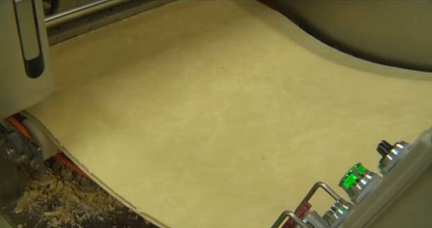 Раскатанное тесто для лапши быстрого приготовления