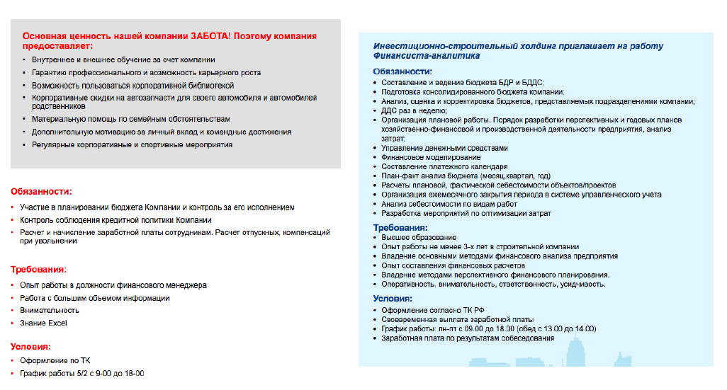 Технические особенности рабочего кабинета работодателя на hh.