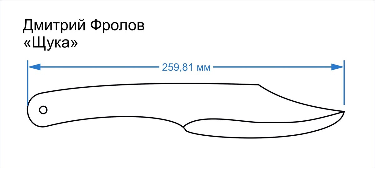 Еж ерш нож чертеж камыш