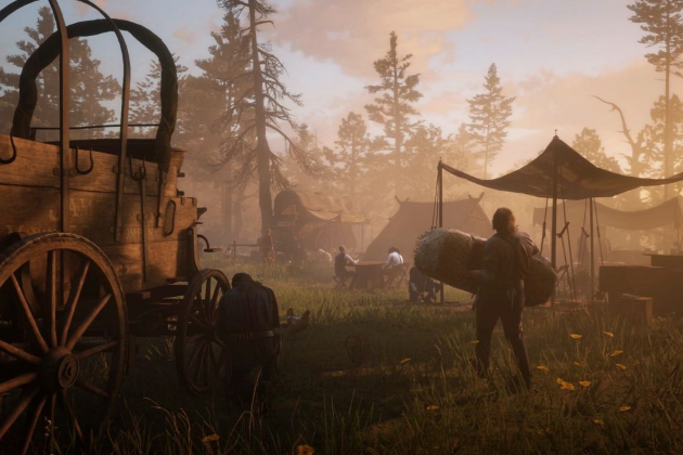 Лагерь в Red Dead Redemption 2