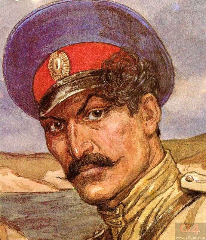 Григорий Мелехов. Иллюстрация И. Пчелко