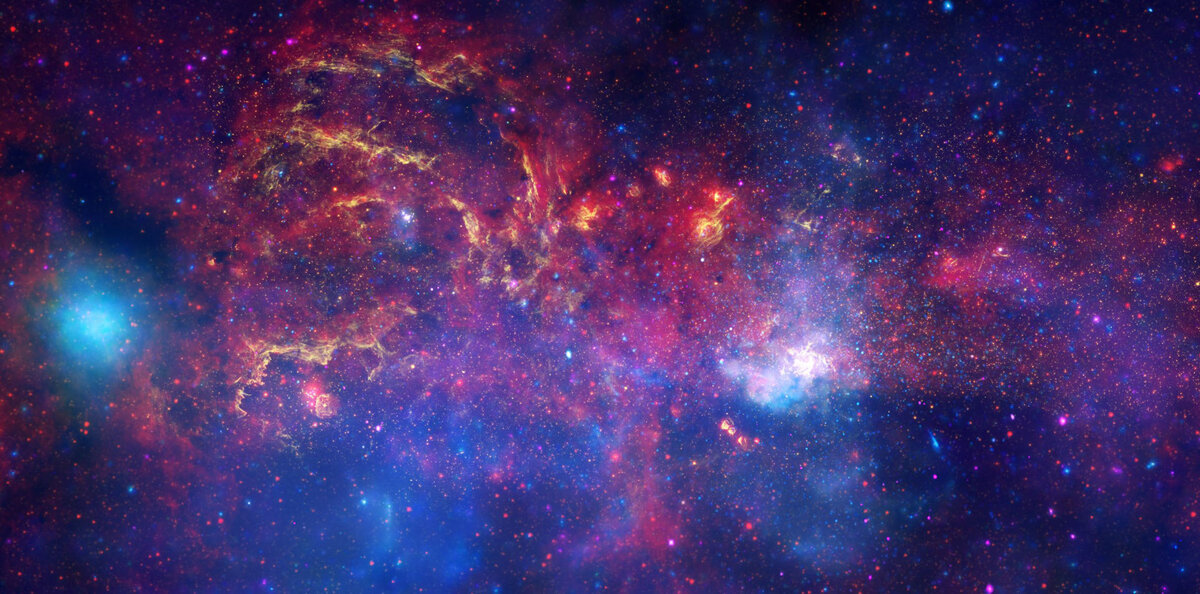 Фотография центральной части млечного пути сделанная телескопом Hubble. Источник: nasa.gov
