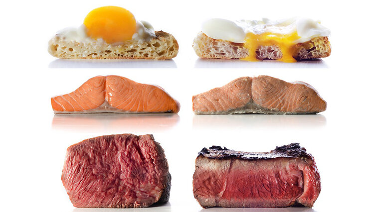 Любой холостяк не отказался бы от устройства, которое приготовит блюдо по щелчку пальцев. Но пока что скатерть-самобранка и схожие с ней «девайсы» существуют только в сказках, в то время как ученые трудятся над разработкой различных кухонных помощников. Один из них — термостат Sansaire Sous Vide Circulator. Это нехитрое устройство способно приготовить мясо, рыбу и иные продукты, сохранив их нежный вкус. Так как готовка происходит при постоянных низких температурах (до 60 градусов), продукт готовится равномерно и сохраняет много полезных веществ.

Принцип работы гаджета таков: в кастрюлю с водой кладут в обычном полиэтиленовом пакете-молнии продукт, например кусок мяса со специями. С помощью специальной прищепки на край кастрюли крепят сам термостат Sansaire, который сразу после включения начинает перемешивать воду со скоростью 11 литров в минуту и поддерживать заданную температуру (для каждого блюда выставляется своя). По окончании времени приготовления достаточно вытащить блюдо из пакета и насладиться его тонким вкусом. И никаких подгоревших или сырых кусков, бесконечного стояния у плиты и испорченной посуды (прибор выключается при малом уровне воды или перегреве)!

