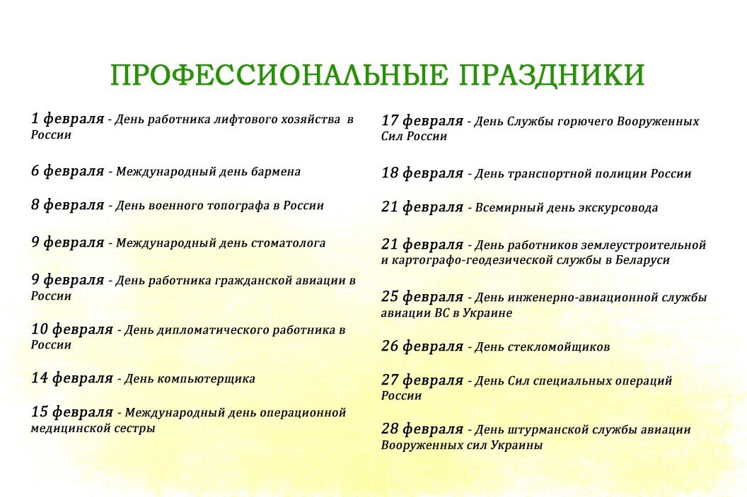 В какой день отмечают свой профессиональный. Профисиональные праздники. Календарь профессиональных праздников. Ппофессиоеаоьеые праздник. Профессиональные презики.