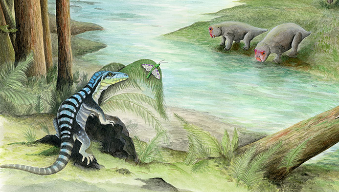 Такие архозавры охотились 250 миллионов лет назад в Антарктиде на добычу