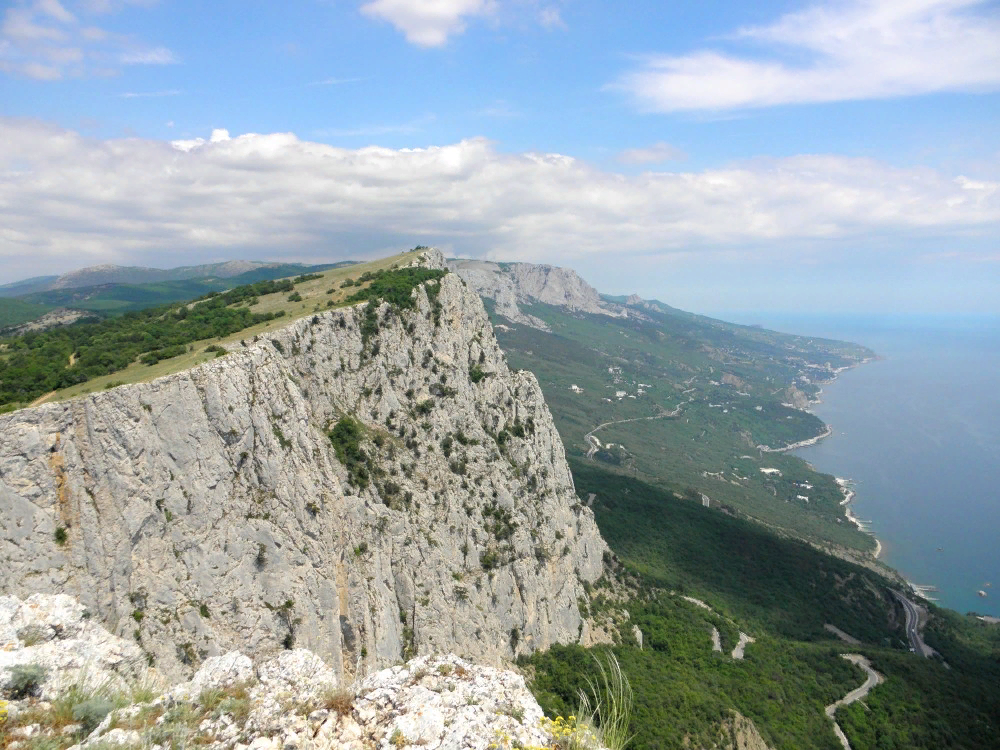 Орлиное форос. Байдарская яйла. Орлиная гора в Крыму. Крым столовая гора Никитская яйла. Скала Орлиное гнездо в Крыму.