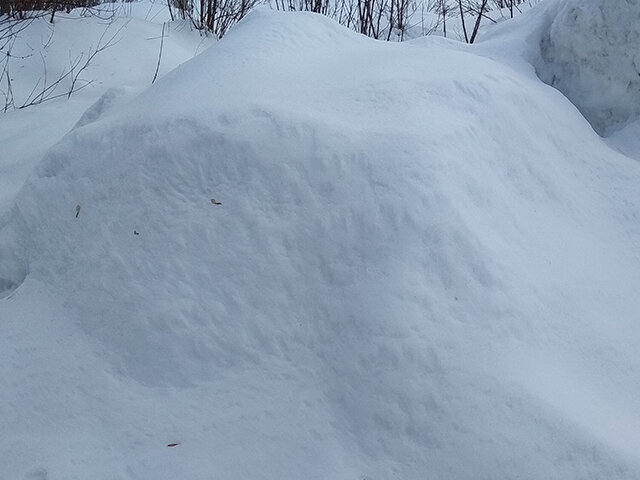 Вот такие сугробы в этом году