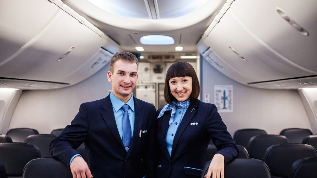 Бортпроводники авиакомпании «Победа»