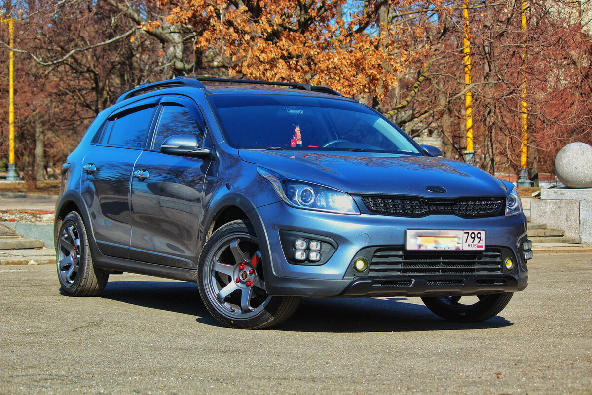 Автомобиль икс лайн. Kia Rio x 4. Kia Rio x line Tuning. Kia Rio x-line тюнингованная. Киа Рио 4 x-line.