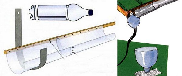 Оборудуем водосток с использованием пластиковых бутылок | Азбука огородника | Дзен