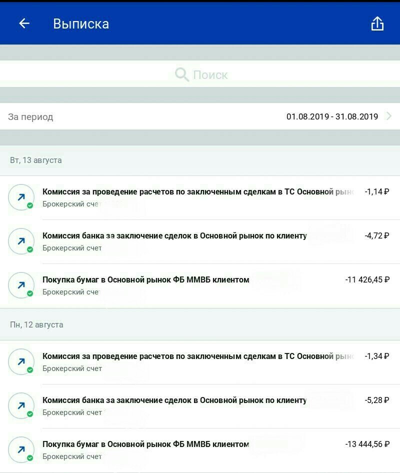 Часть выписки из приложения 