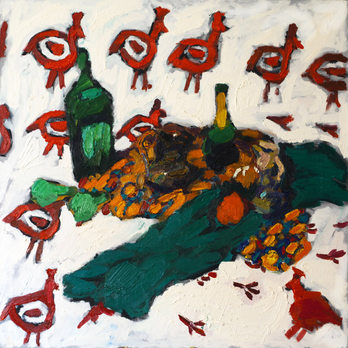 Красные куропатки. 2018 г. 