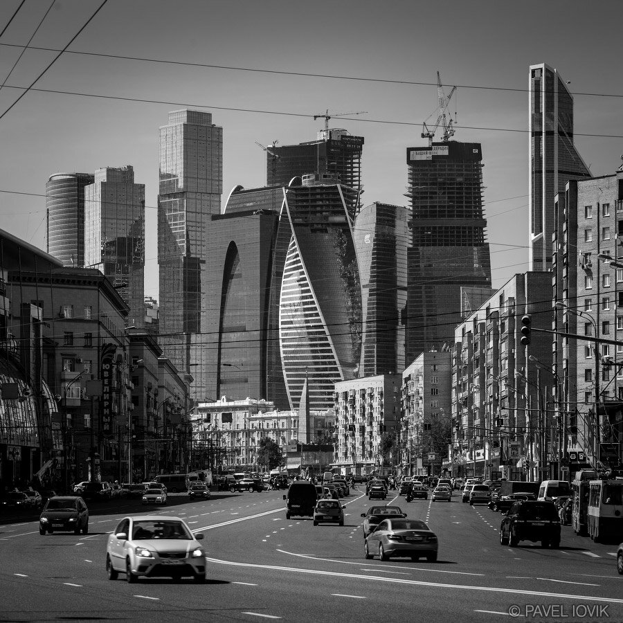 Черно-белая Москва. Фото П. Иовик (из открытого источника)