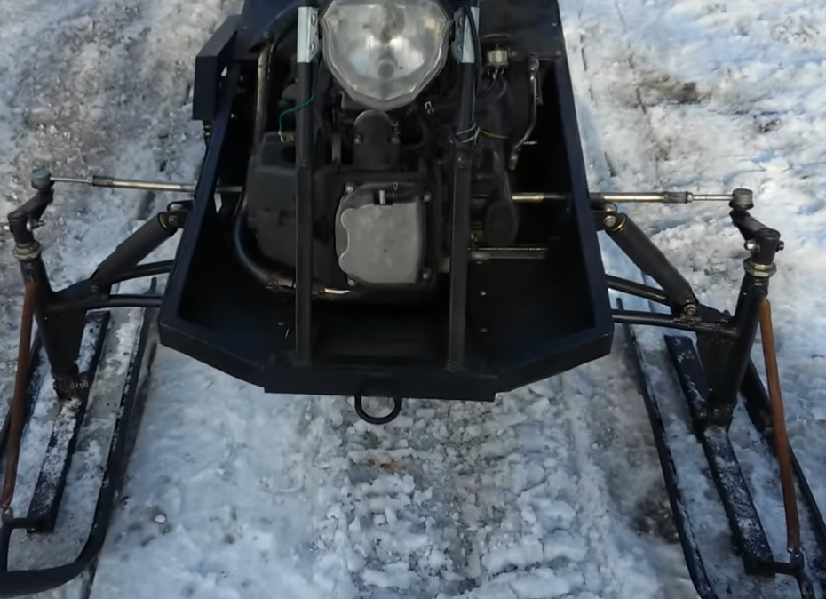 Снегоход с мотором от скутера 157gmj