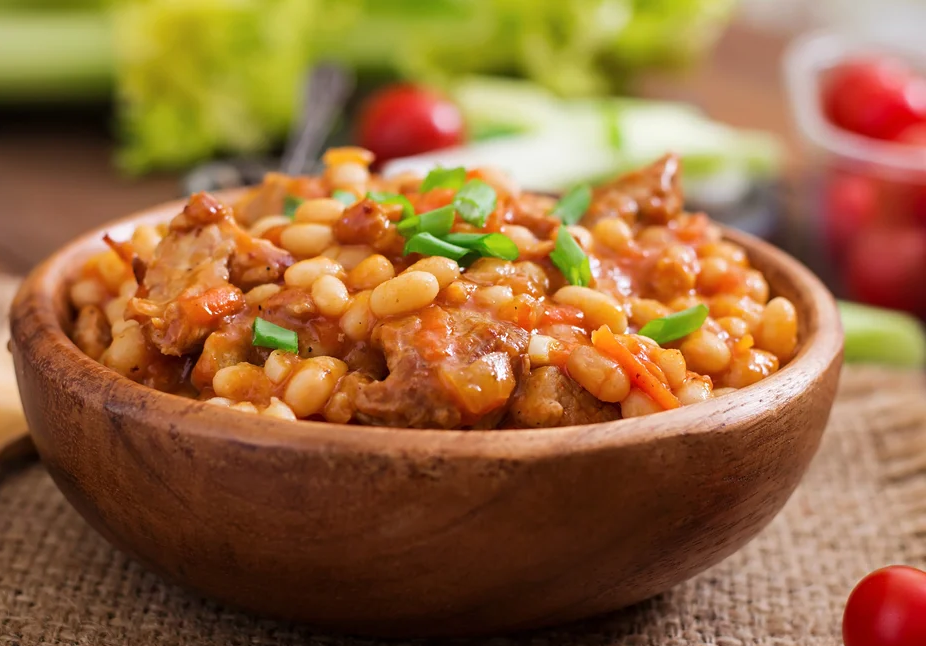 Жаркое с фасолью