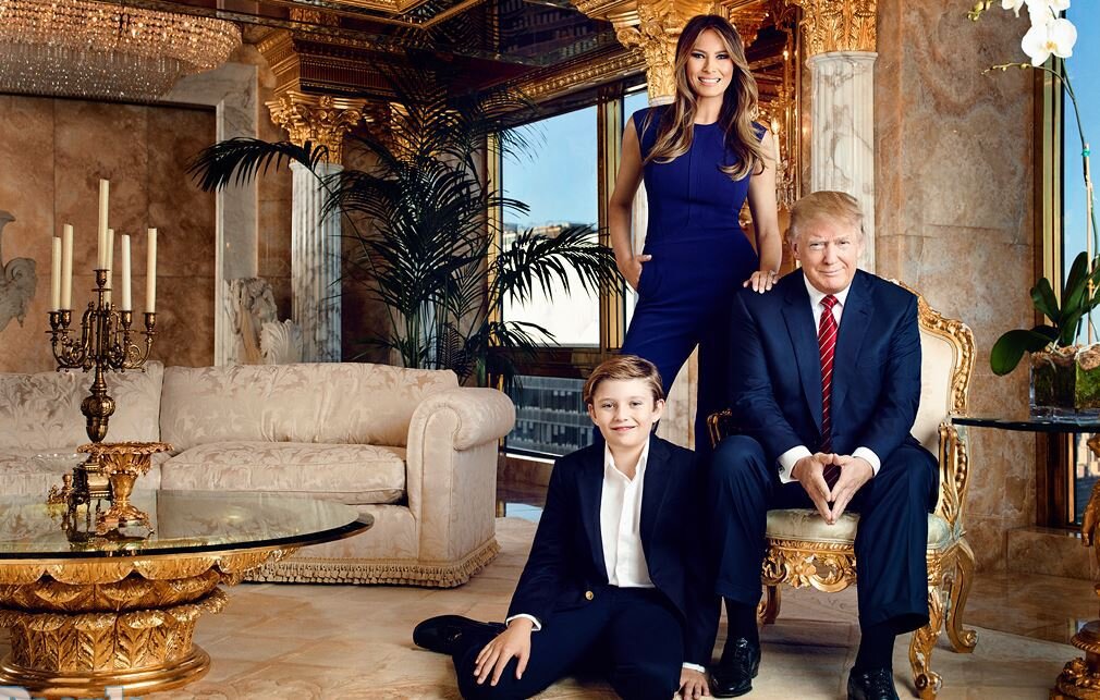 Трамп с семьёй
