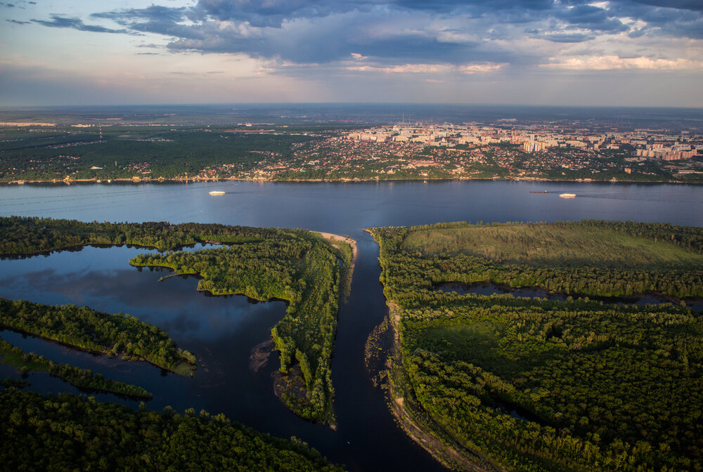 Река волга фото сверху