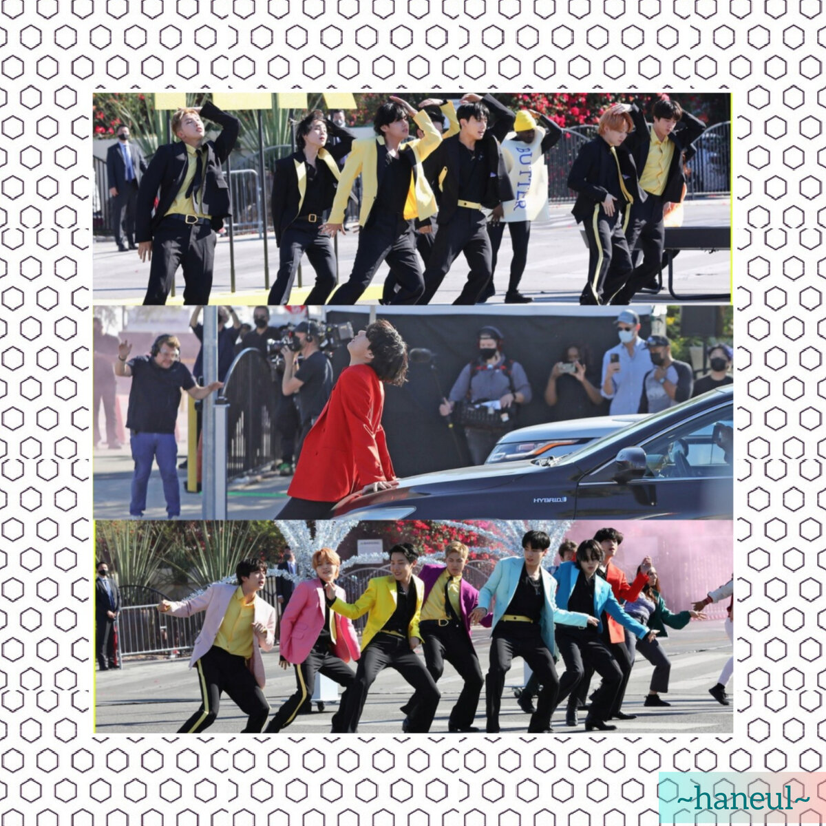 BTS на улицах ЛА записывают "Permission to Dance" и "Butter"