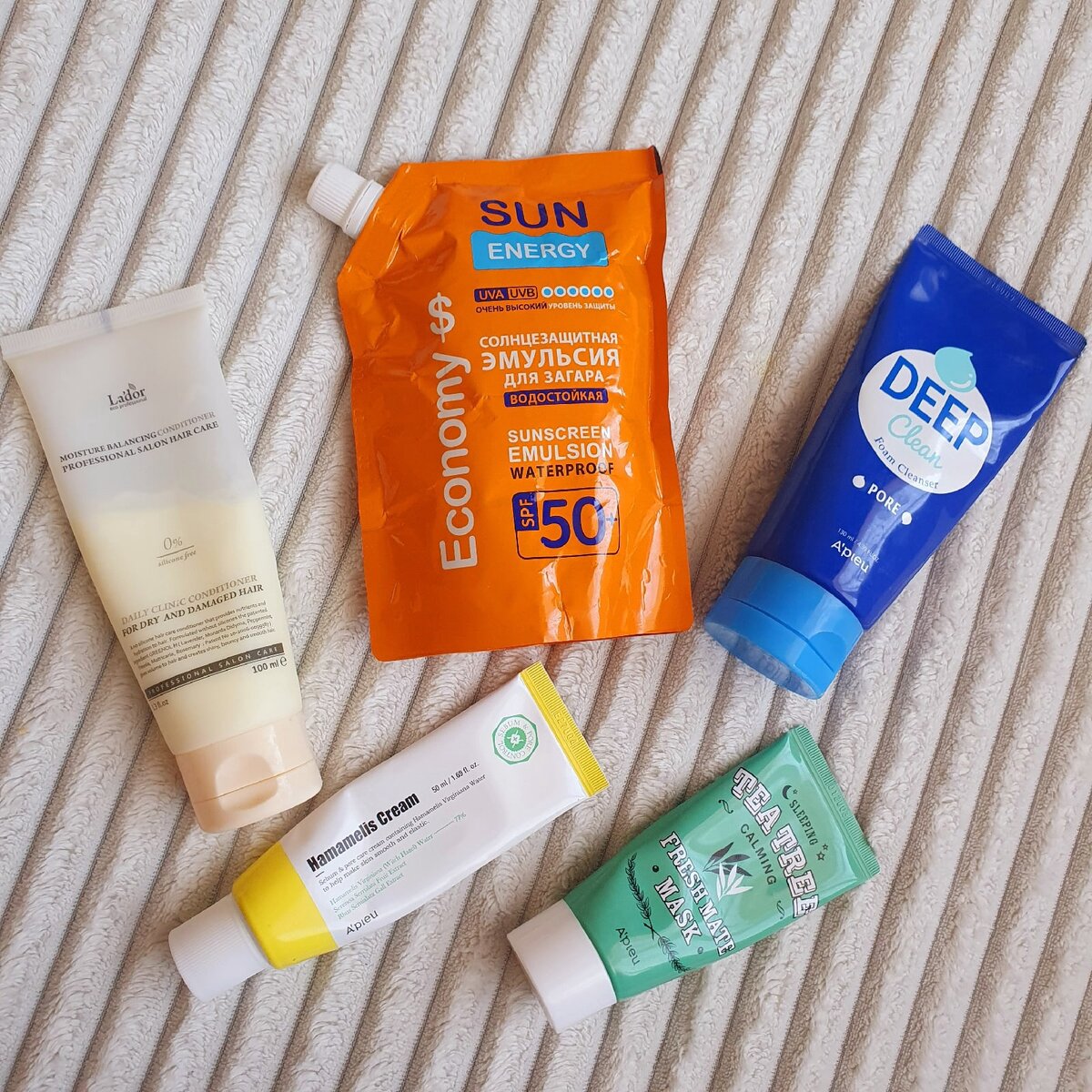 шампунь lador, Sun Energy Эмульсия для загара, крем, пенка и маска от A'Pieu